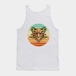 Vintage Retro Sunset Art Of Zoo Tank Top